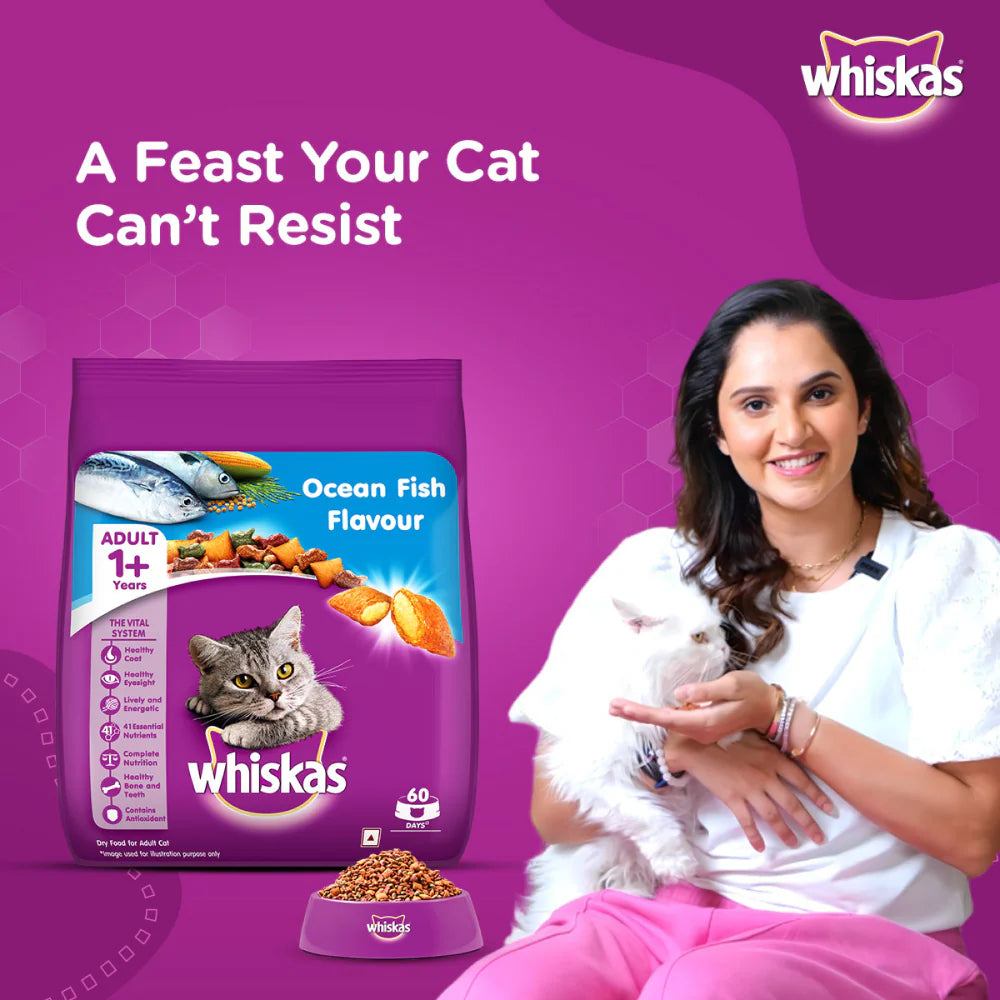 Whiskas Ocean Fish Flavour Adult Cat Dry Food
