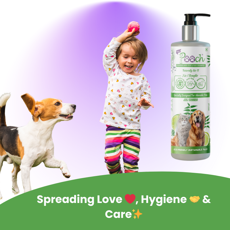 POOCH Anti-Tick & Flea Shampoo | Designed In Dubai | Paraben Free | All breeds | Dogs |Cats
