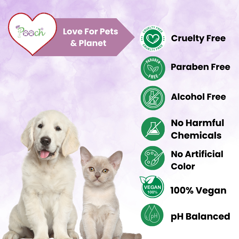 POOCH Premium Onion Shampoo for Female Dogs|Cats| Designed in Dubai |All breeds| 400ml