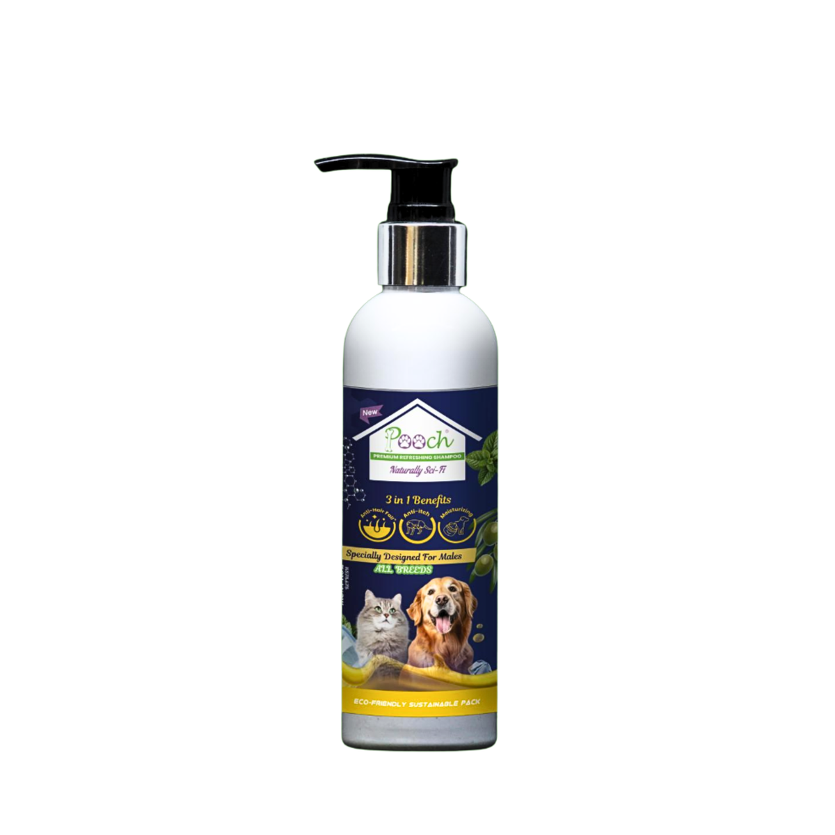 Pooch Refreshing Male Shampoo - 200ml